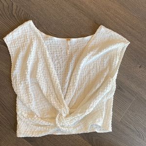 Free People Twist-Front Crop Top